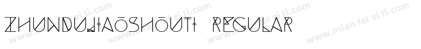 zhundujiaoshouti Regular字体转换